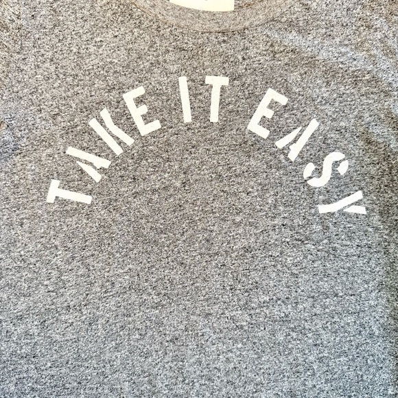 Sol Angeles Women’s Classic Heathered Gray ‘Take It Easy’ Graphic Tee Size XS - Picture 2 of 10